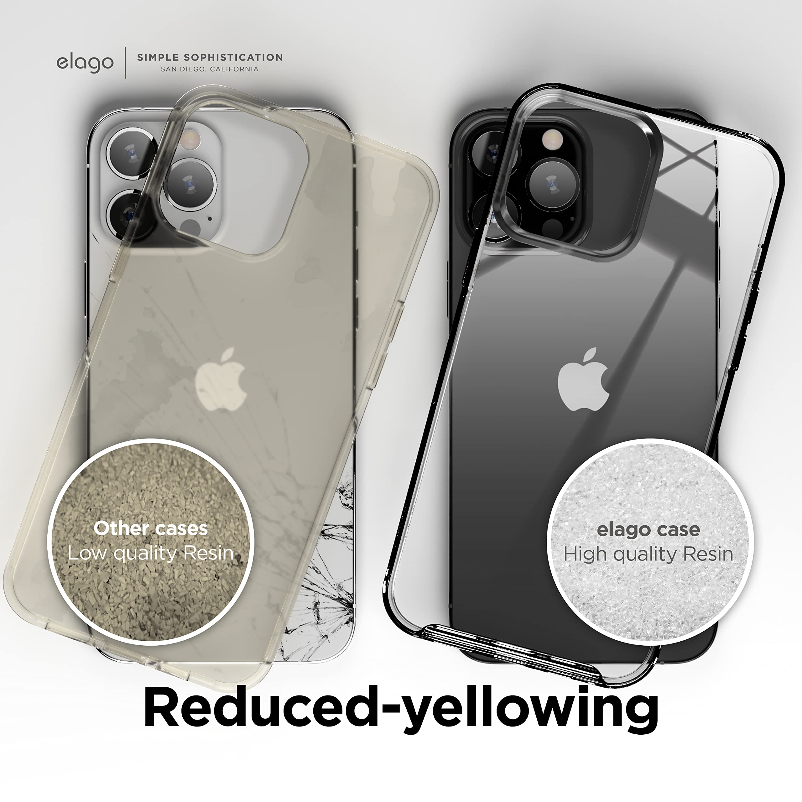 elago Hybrid Clear Case Compatible with iPhone 13 Pro Max Case (6.7"), PC + TPU Hybrid Technology, Reduced Yellowing - Image 4