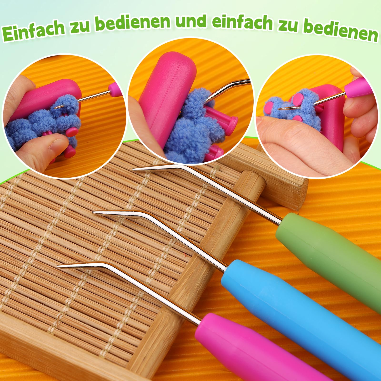 Deudy Set 45 Pezzi Uncinetti E Accessori Per Maglieria, Con Aghi E Marcapunti, In Scatola - 2