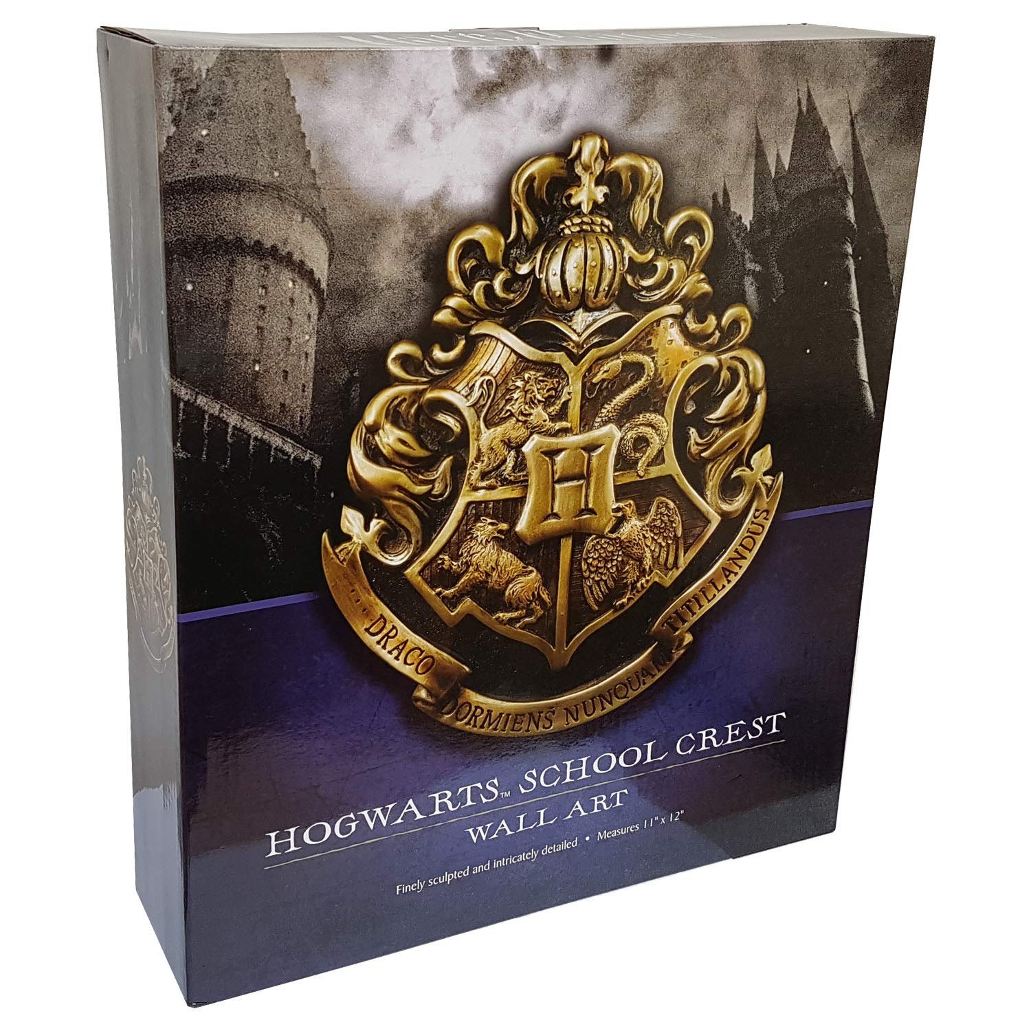 The Noble Collection Harry Potter herb Hogwartu sztuka ścienna - 28 cm elegancka tablica ścienna - zestaw filmowy Harry Potter rekwizyty filmowe prezenty