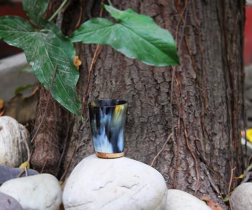 Vasos de chupito Viking Drinking Horn  Jarro de cerveza Auténtico cuerno de buey hecho a mano para hidromiel y vino, regalo de primera calidad para
