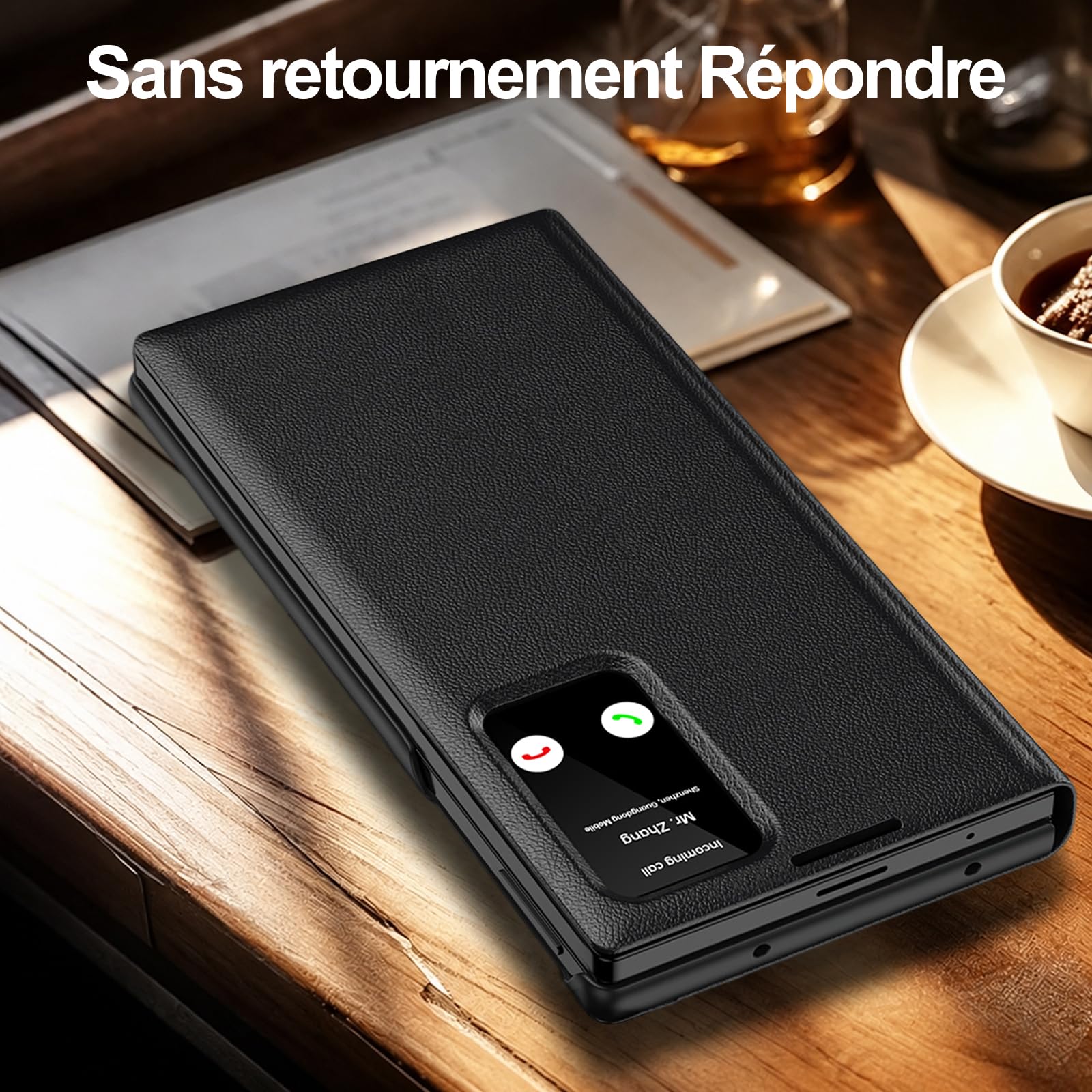 Cover per Samsung Galaxy Z Fold 8 Smart View con finestra intelligente