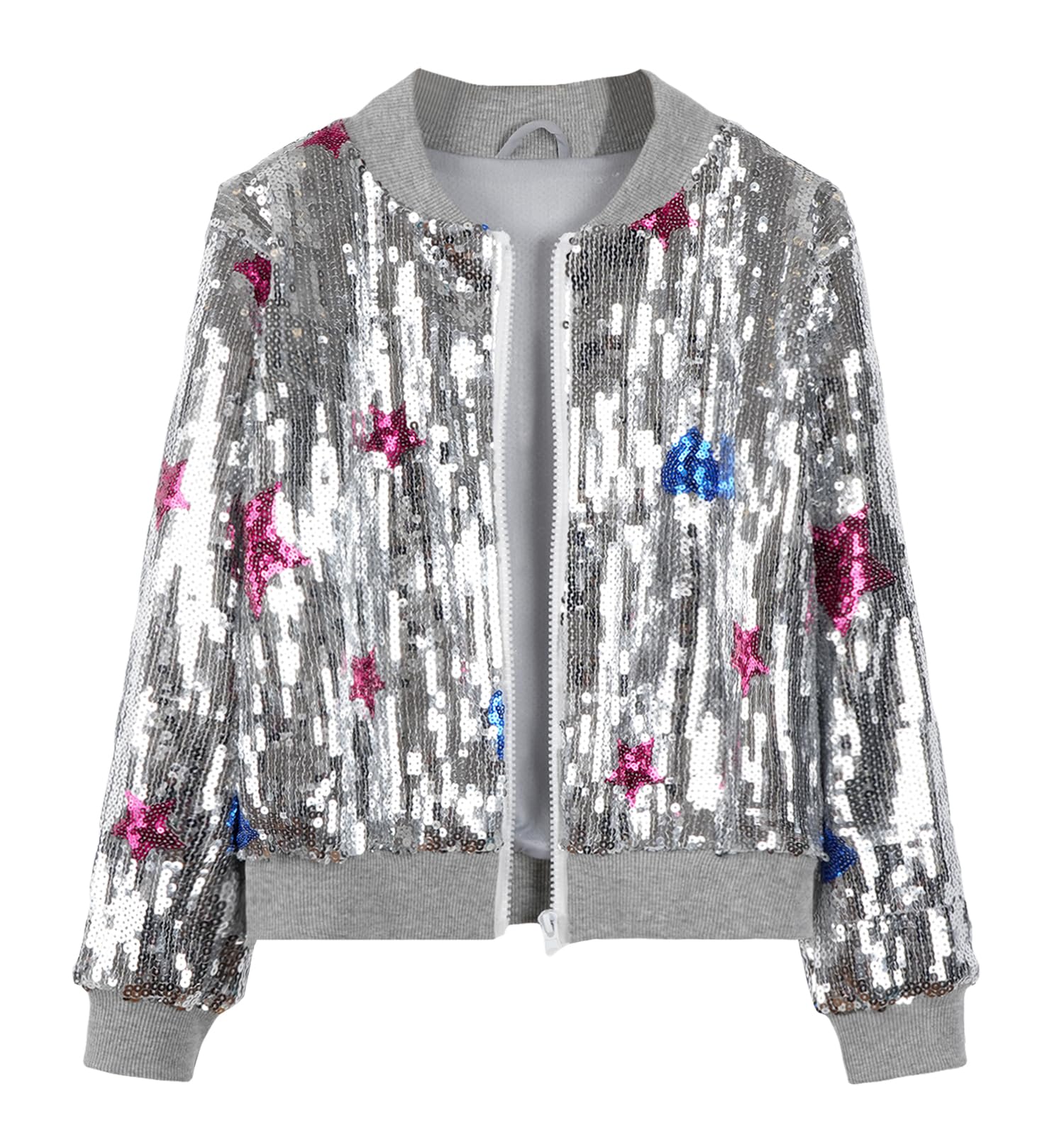Glitter En Glamour Het Bomberjack Met Pailletten Print En Tie Dye Voor Carnaval