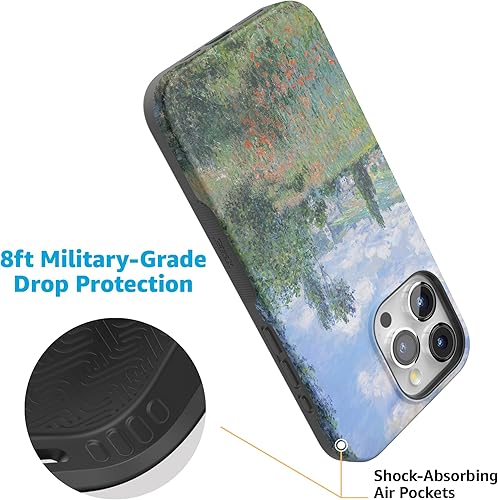 Vista 1204 de Casely Funda para iPhone 15 Pro Jardín Secreto Flores mixtas Funda atrevida Compatible con MagSafe y botón de acción Jardín Secreto Floral