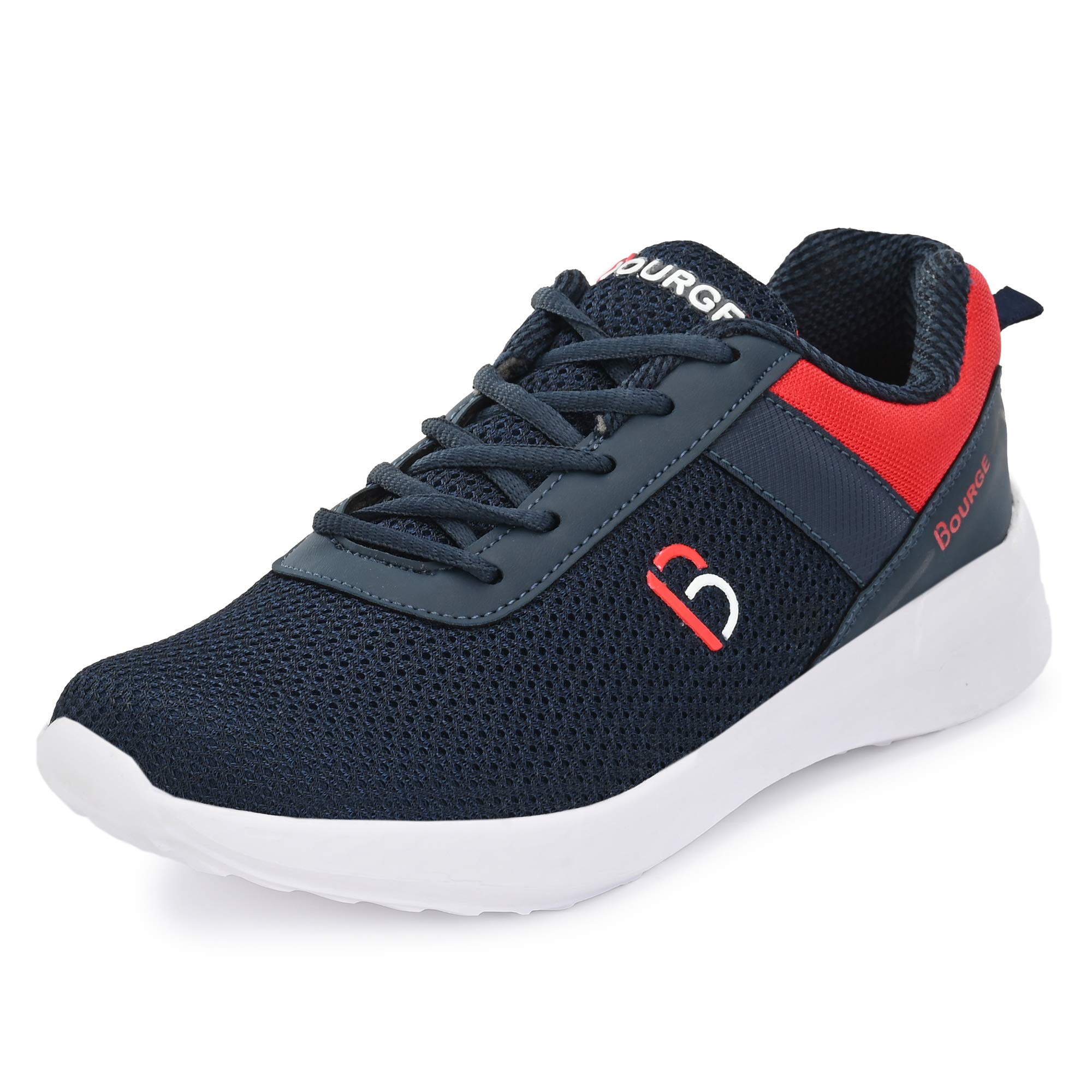 Bourge Mens Loire-278 Navy and Red Running Shoes - 7 UK (41 EU) (8 US) (Loire-278-07) (B08439MF9R) Amazon Price History, Amazon Price Tracker