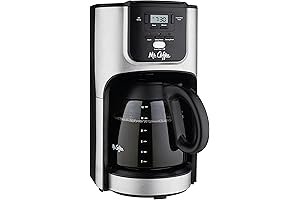 Mr Coffee 12-Cup Programmable Coffee Maker With Brew Strength Selector