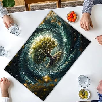 Wooden Puzzles for Adults 2000 Pieces, Tree Jigsaw Puzzle 2000 Pieces, Fantasy Puzzles for Adults, Impossible Challenging Puzzle for Family/Friends, Perfect for Game Nights, Home Decor, Gifts,2661