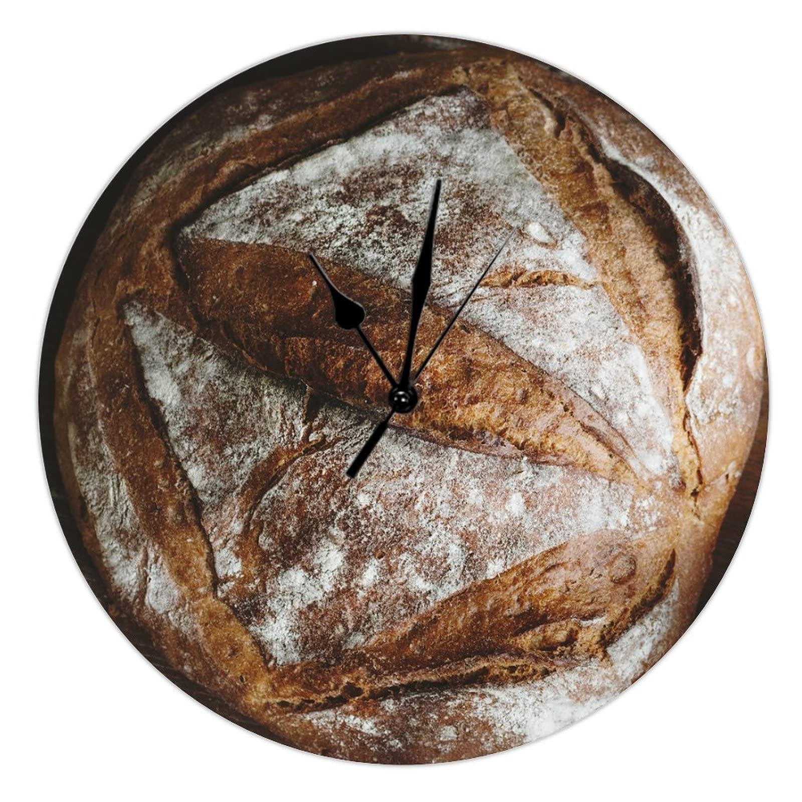 Horloge de cuisine Fast Food en bois pour porche et coin barbecue chic