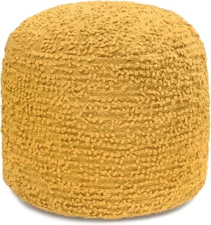 Anji Mountain 17" H x 22" W Handmade Pouf Ottoman for Living Room & Couch