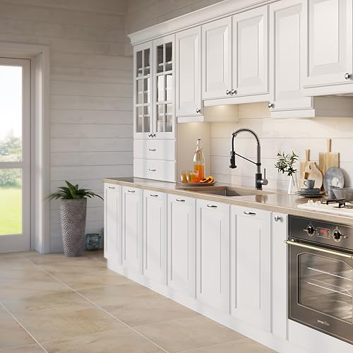 Miniatura 4 de Kraus KHU100-30-1610-53SSMB Standart Pro - Juego de fregadero de acero inoxidable y grifo de cocina de acero inoxidable en color negro mate,