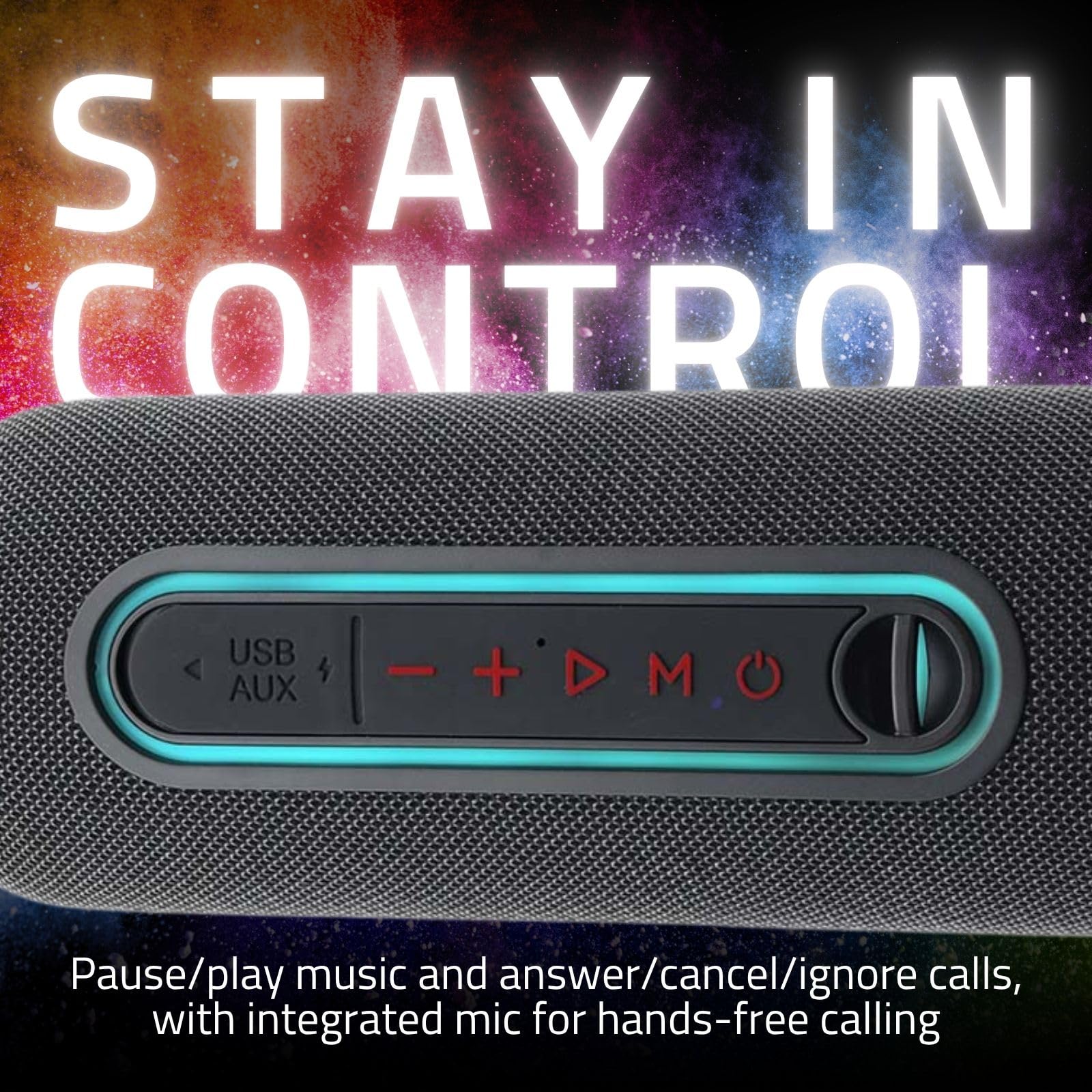 Nedis Altoparlante Bluetooth - Tempo massimo di riproduzione della batteria: 4 ore - Dispositivo portatile - 30 W - Stereo - Microfono incorporato - X5 - Collegabile - Nero