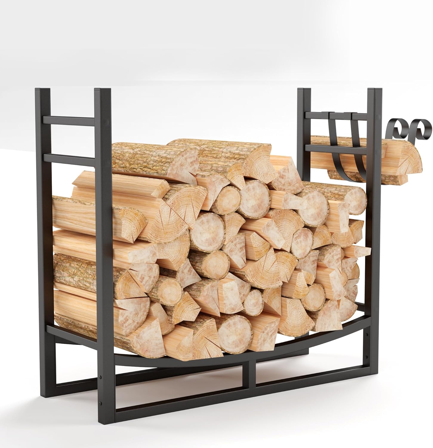 Amazon.com : PHI VILLA 30 Inches Tall Fireplace Log Carriers Holders ...