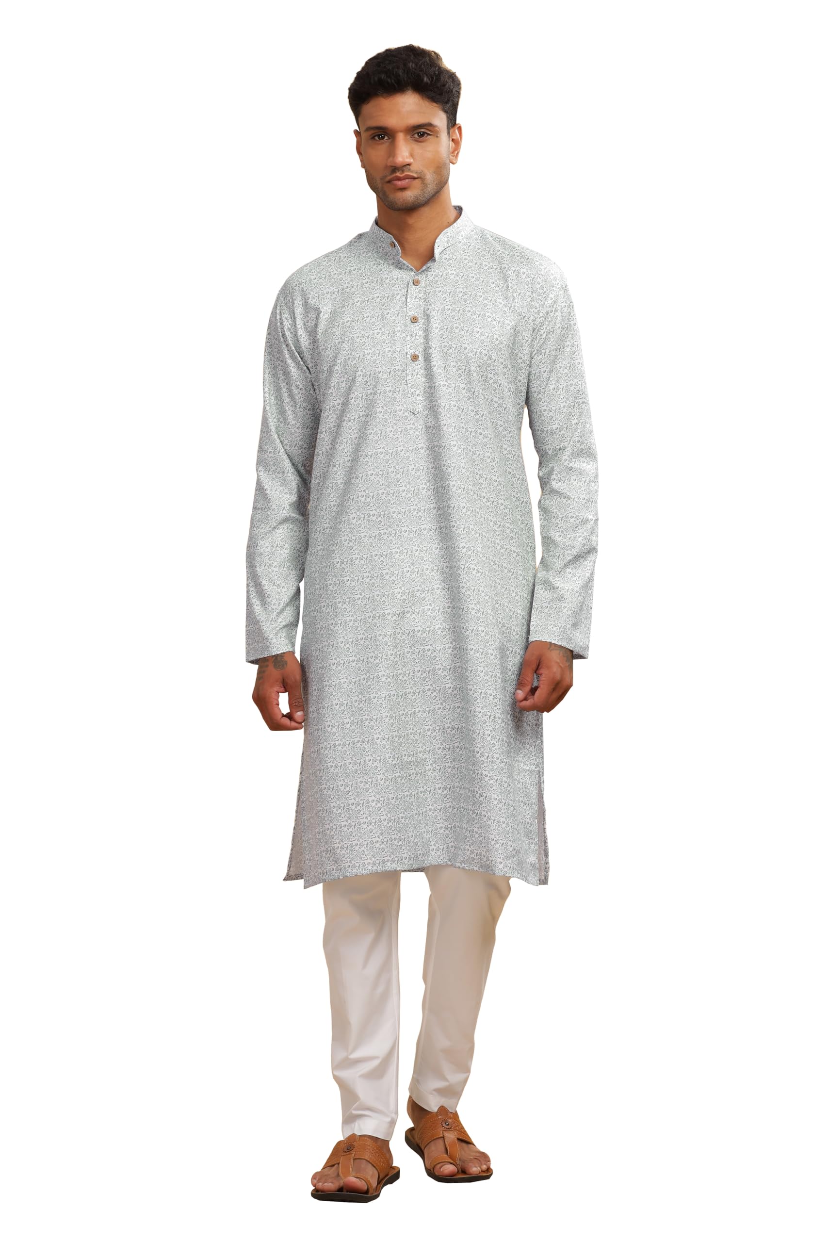 Be Active Men's Printed Black Kurta Set || Men Kurta Pajama || Men Kurta Pajama Set || Kurta Pajama For Men (C-Rf0048 Set 1 S)