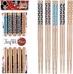 Hashi de Bambu c/ 5 Pares - Art House