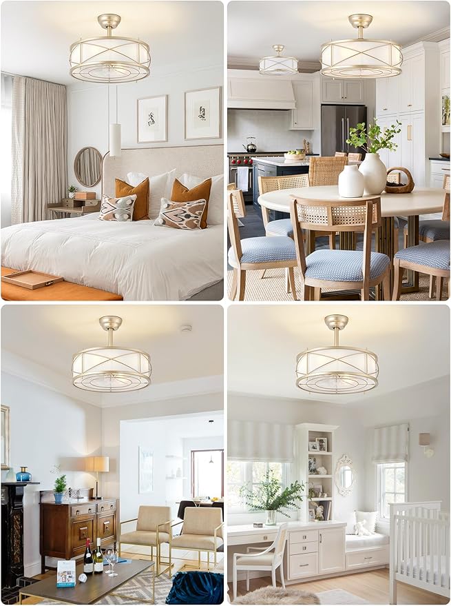 Ventilador de Techo 20 Pulgadas Con Luz y Control Remoto 6 V miniatura 7