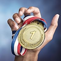 Vista 2 de MTLEE Gold Silver Bronze Award Medals Competition Style Winner Award Medals Metal Medals Prizes with Neck Ribbon for Competitions Party Homework