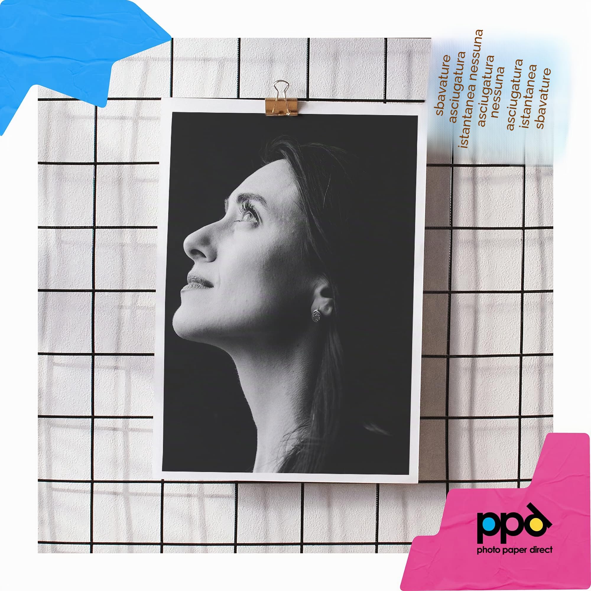 PPD A3 25 Fogli Di Carta Giclee Per Incisione ‘Fine Art White Velvet Etching Giclee Archival’ Per Stampanti Ad Inchiostro PPD-77-25