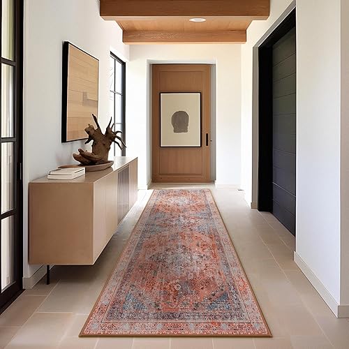 Miniatura 449 de Phantoscope Vintage Collection - Alfombra de área de 8 x 10 pies, alfombra grande para sala de estar, lavable, bohemio, antideslizante