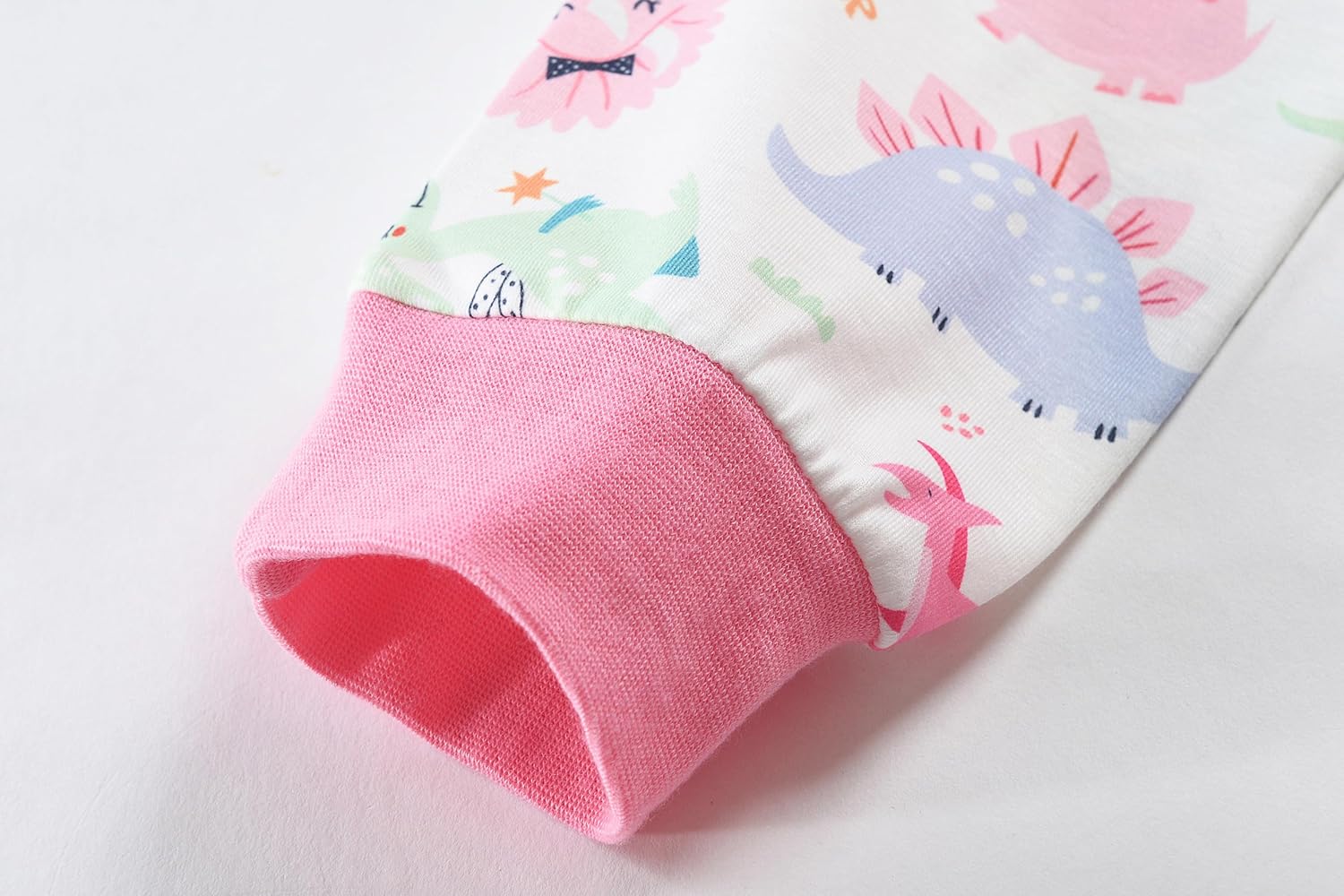 Little Hand Toddler Girls Pajama Cute Dinosaur Pjs Strawbeery Jammies Kids Kitty Cat 2 Piece Flamingo Sleepwear Sets Age 2-7 - Image 7