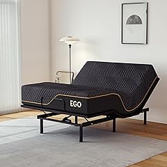 EGOHOME Adjustable Bed and Mattress Set