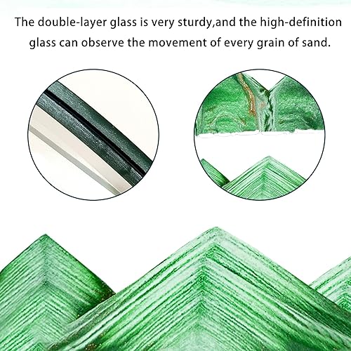 Miniatura 3 de Arte de arena en movimiento, movimiento líquido con base de madera blanca clara, color 3D, decoración de arena movediza de mar profundo, arena