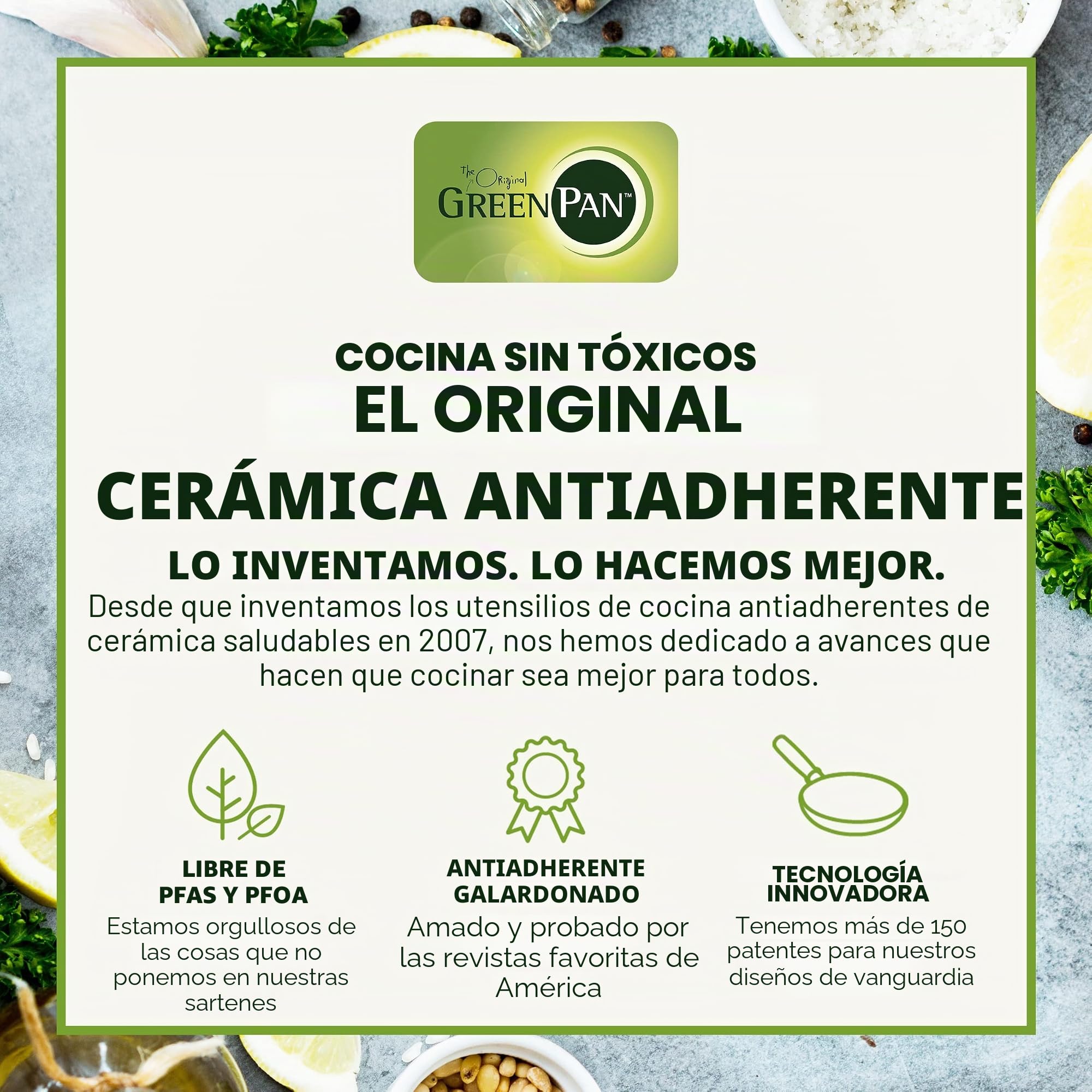 GreenPan Cooking Tools - Juego de utensilios de cocina (5 piezas), color negro