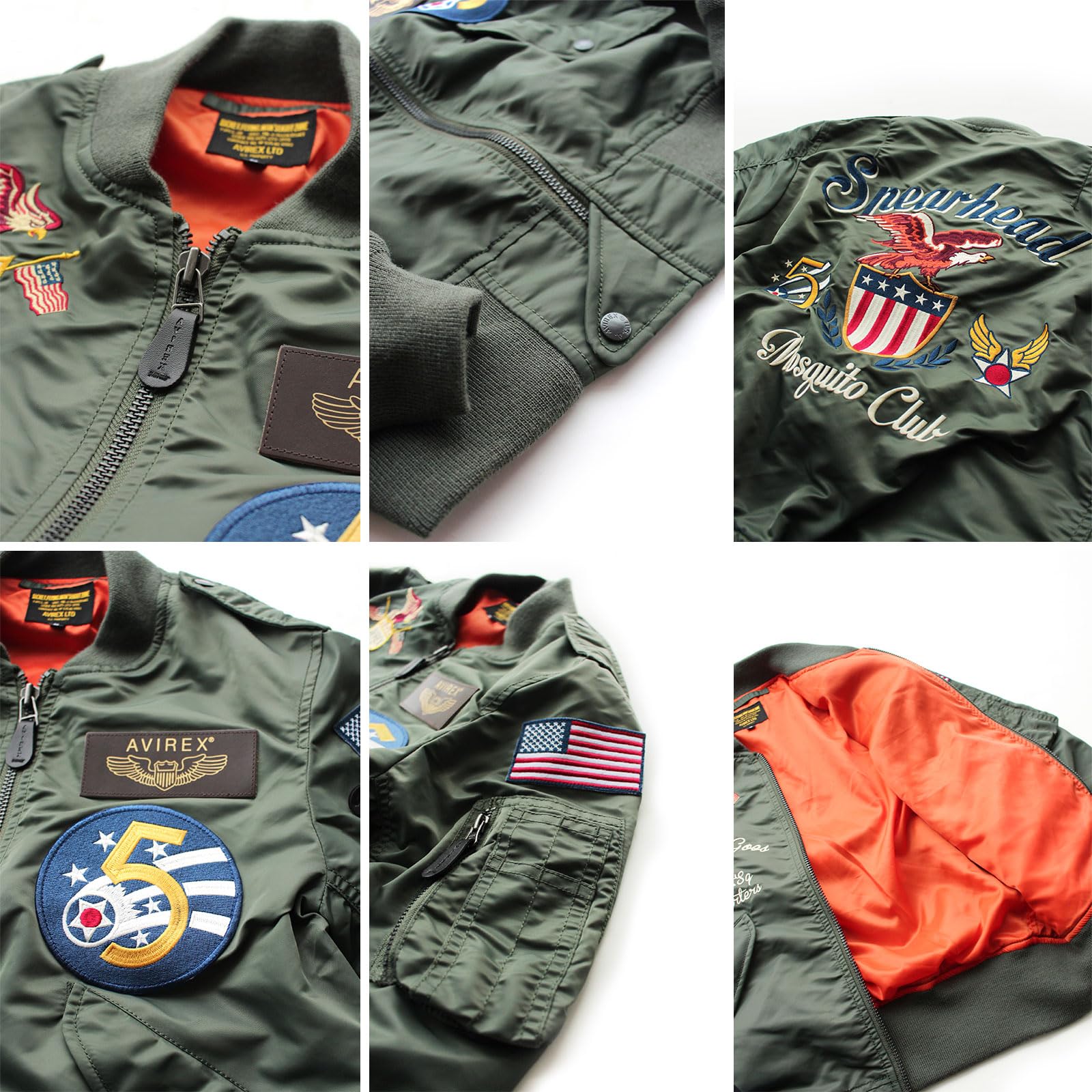 Amazon.co.jp: AVIREX: 【MENS】MA-1・フライトジャケット