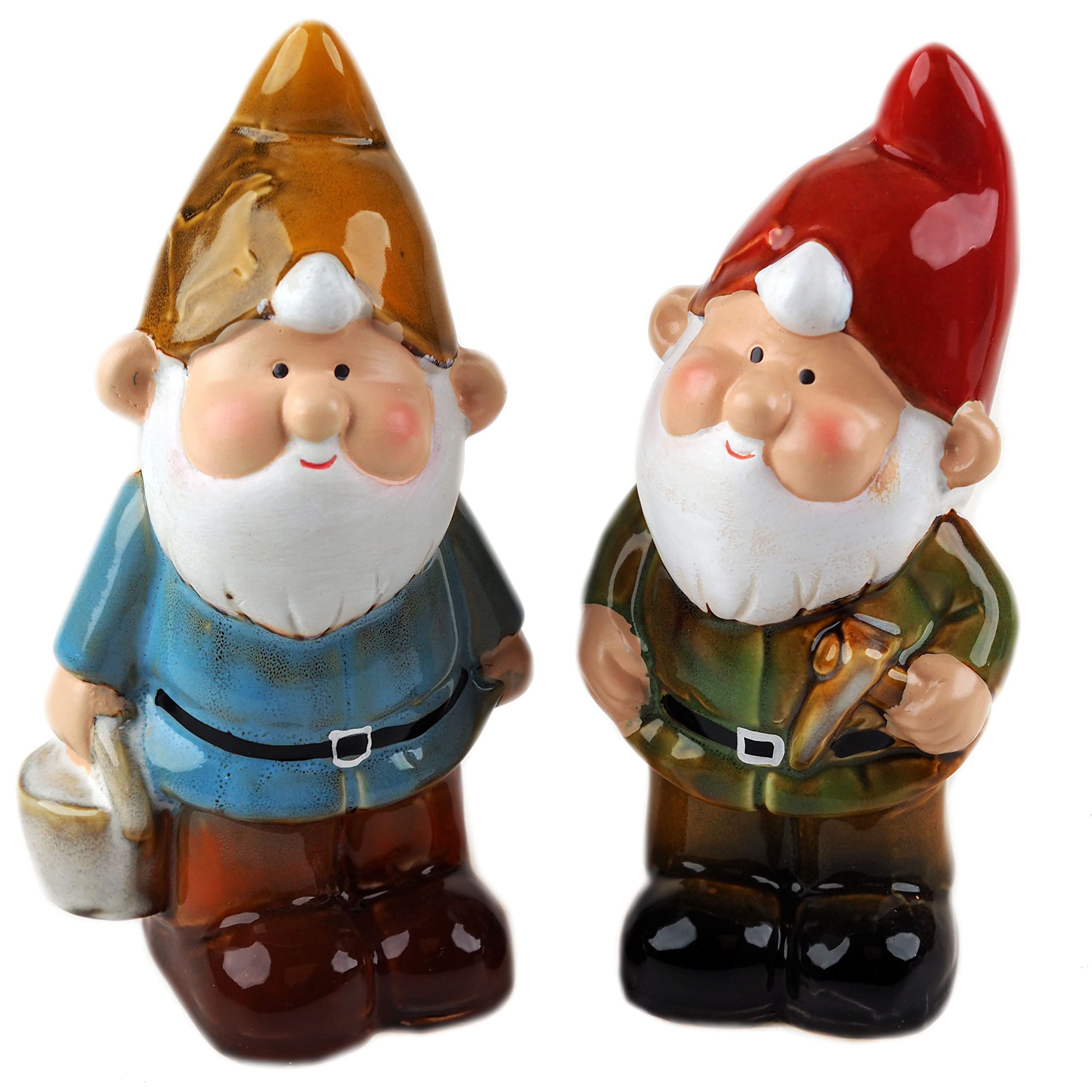 Bwg Yellow/Red High Glaze 18Cm Garden Gnomes - Ceramic Hat