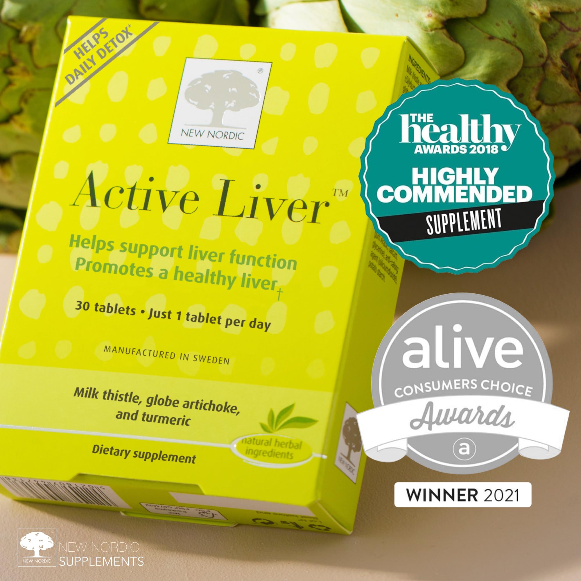 NEW NORDIC Active Liver Daily Support Supplement 30-Day Supply - 30 Tablets — Amazon image 7