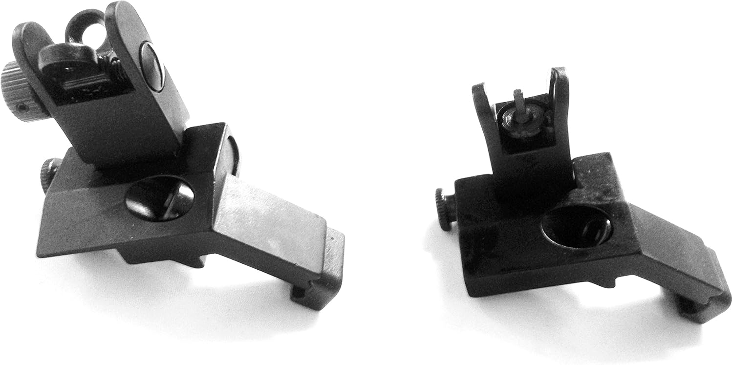 Ade Advanced Optics Front and Rear Flip-Up 45 Degree Rapid Transition Buis Backup Iron Sight