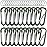 sprookber 2.28 Small Carabiner Clip Keychain, D Ring Caribeaner Clip, Key Clip Caribeener, Keychain Clip Snap Hook for Belt Buckle, Multipurpose, Set of 20 Pack