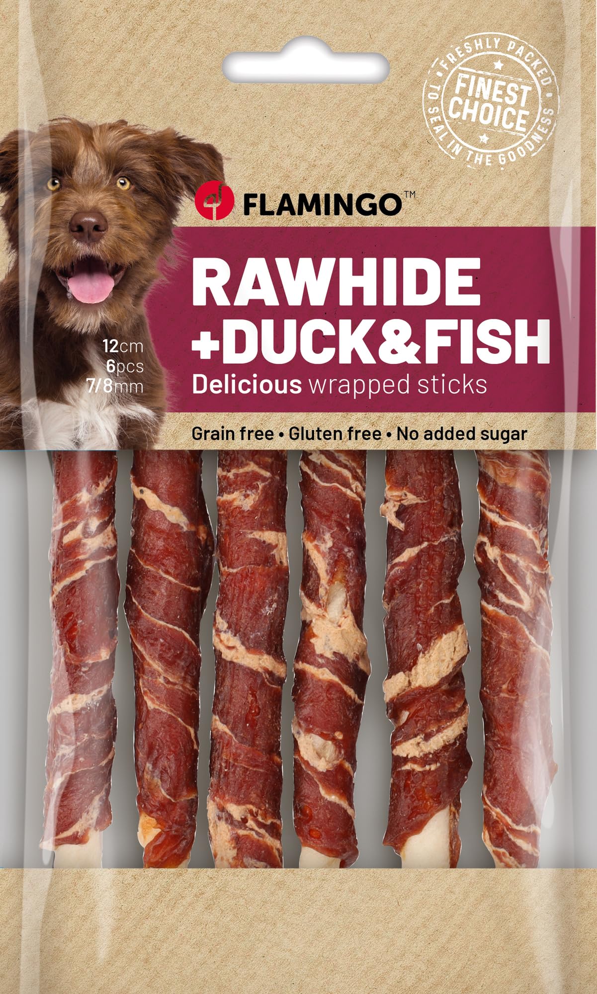Image secondaire de Bâtonnets R'Hide au Canard et Cabillaud pour Chiens - 6 Friandises Saines