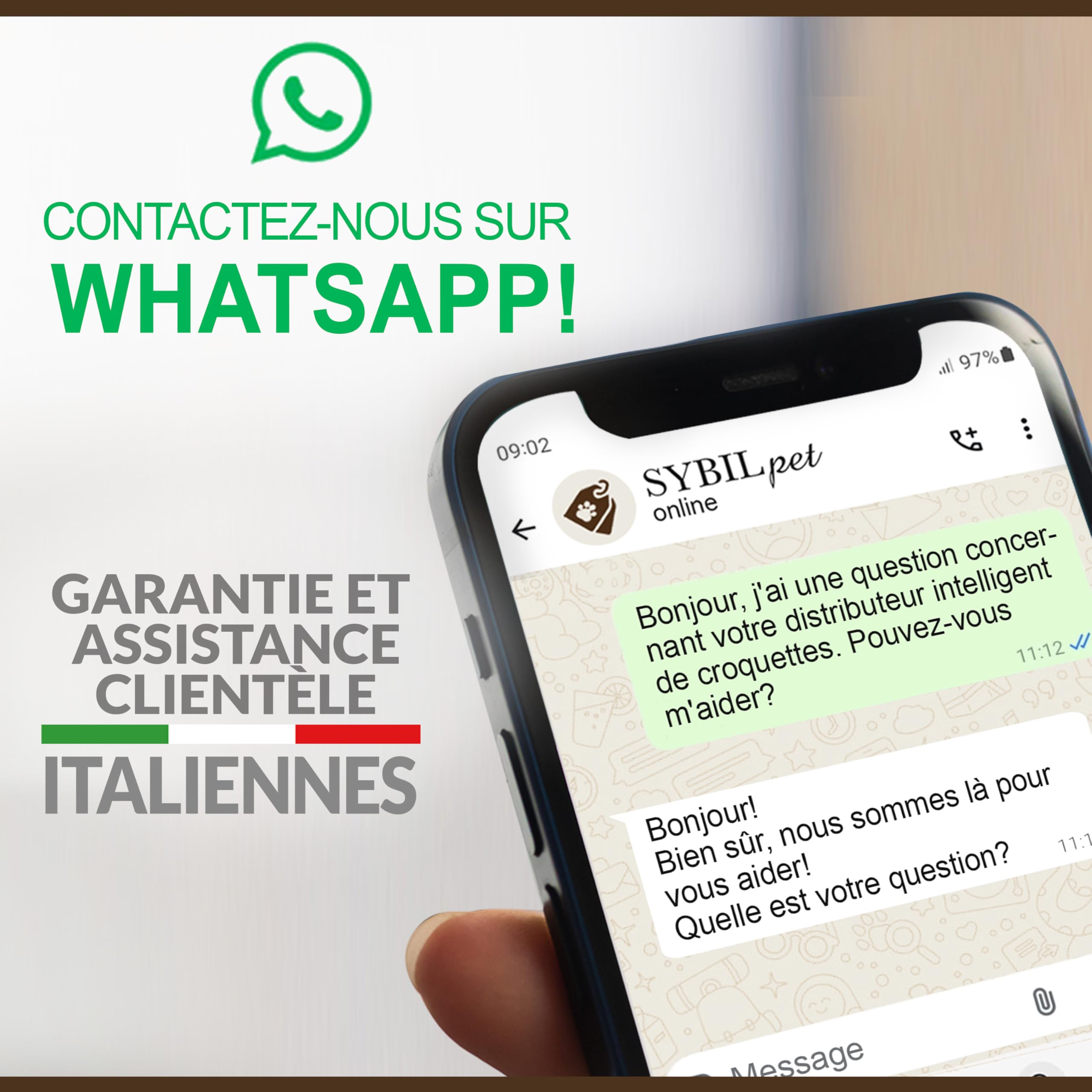 Distributeur Automatique de Croquettes pour Chat et Petit Chien 4L avec Application Tuya, Gamelle Connectée avec Message Vocal, Système Anti-Bourrage, Double Alimentation USB et Piles