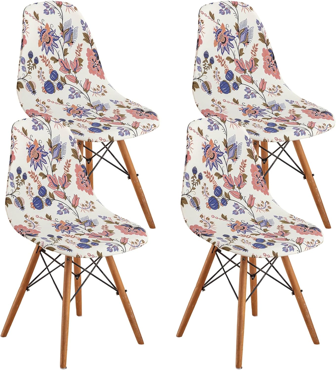 CRFATOP Printed Mid Century Modern Dining Chair Slipcovers