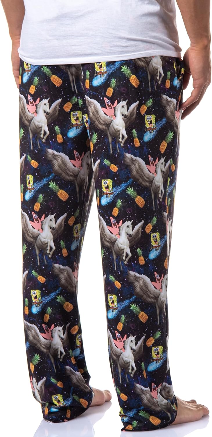 SpongeBob SquarePants Mens' Patrick Star Galaxy Tossed Sleep Pajama Pants - Image 4
