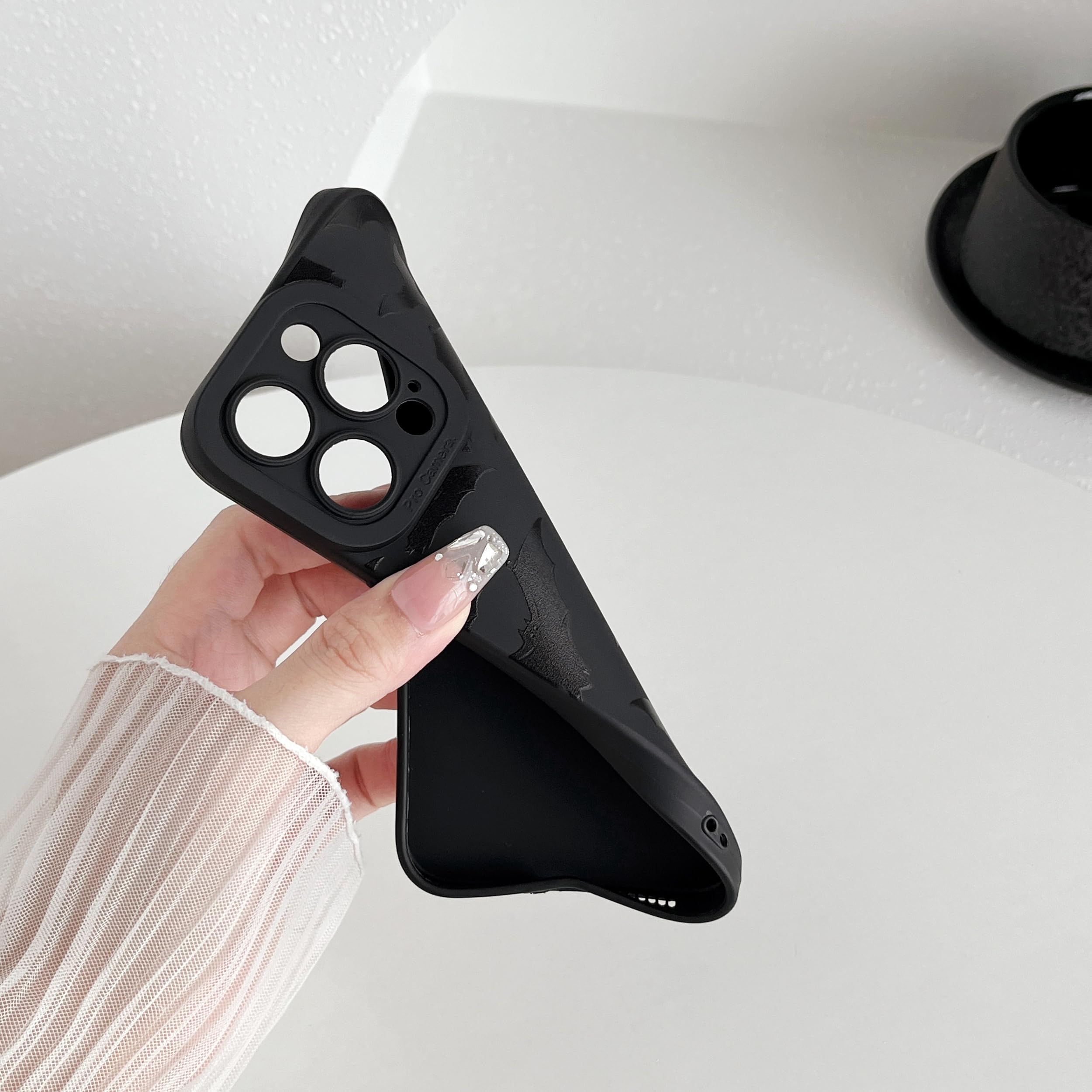 BLACK Design×DEVICE work FUKUBAKO Amazon.com: FLIRACON Black Bats Pattern Soft Phone Case Compatible