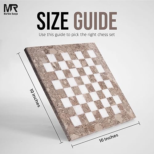 Miniatura 2 de Juego de ajedrez de mármol para adultos de 10 pulgadas, hecho a mano, juego de mesa oceánico y blanco con 32 piezas de ajedrez, 2 reinas adicionales