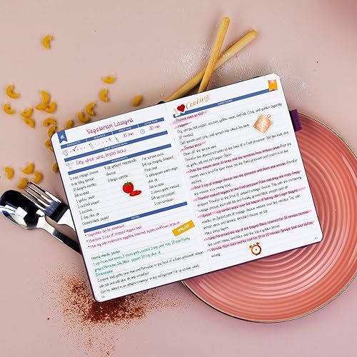 Vista 134 de Clever Fox cuaderno de recetas A5 Gris