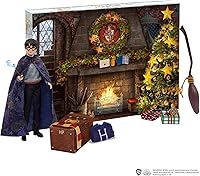 Vista 2 de Harry Potter Toys, Gryffindor Calendario de Adviento Muñeca de moda de unos 11.8 in y 24 accesorios como sorpresas HND80