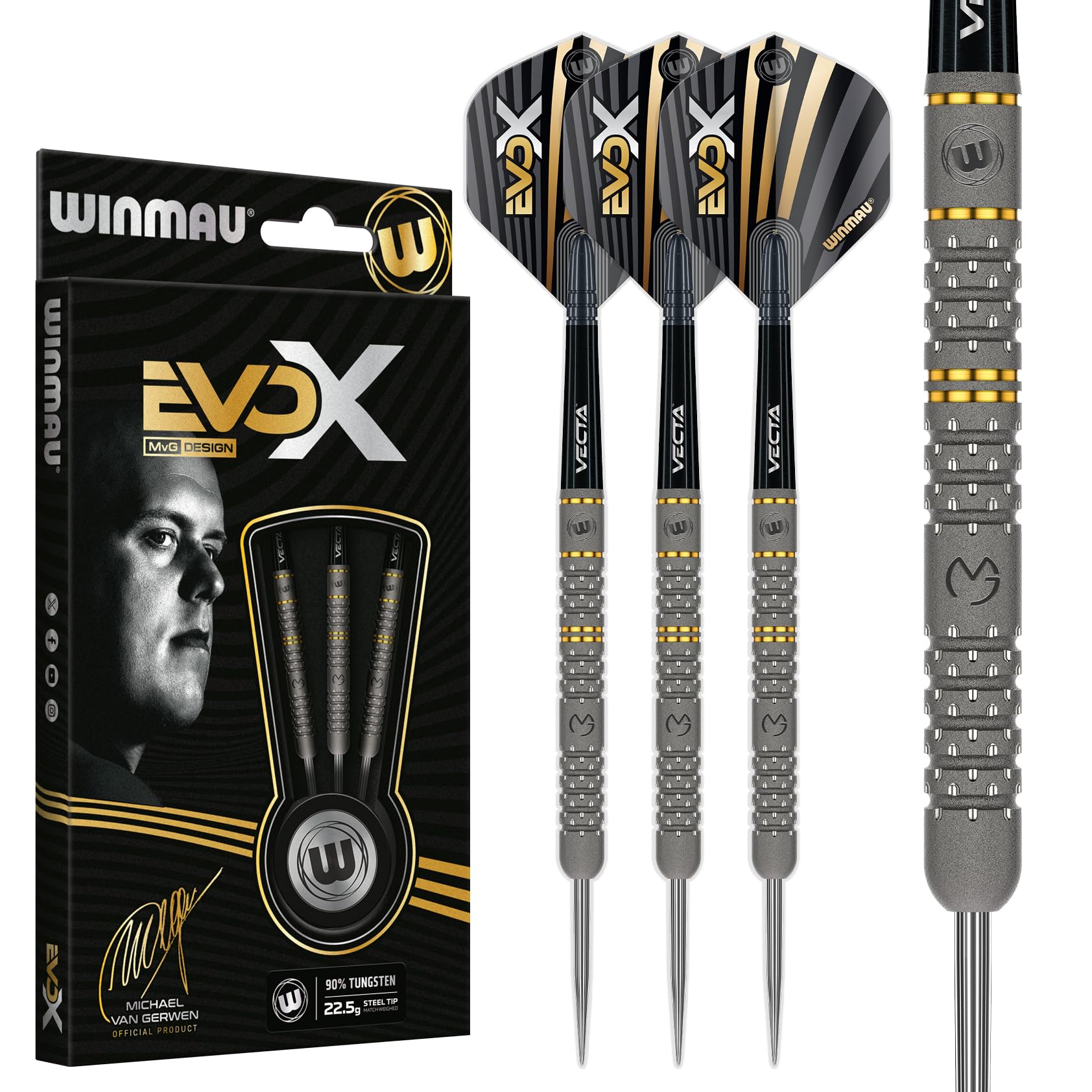 WINMAU EVO Xダーツセット 22.5 Winmau MvG EvoX | Winmau.com