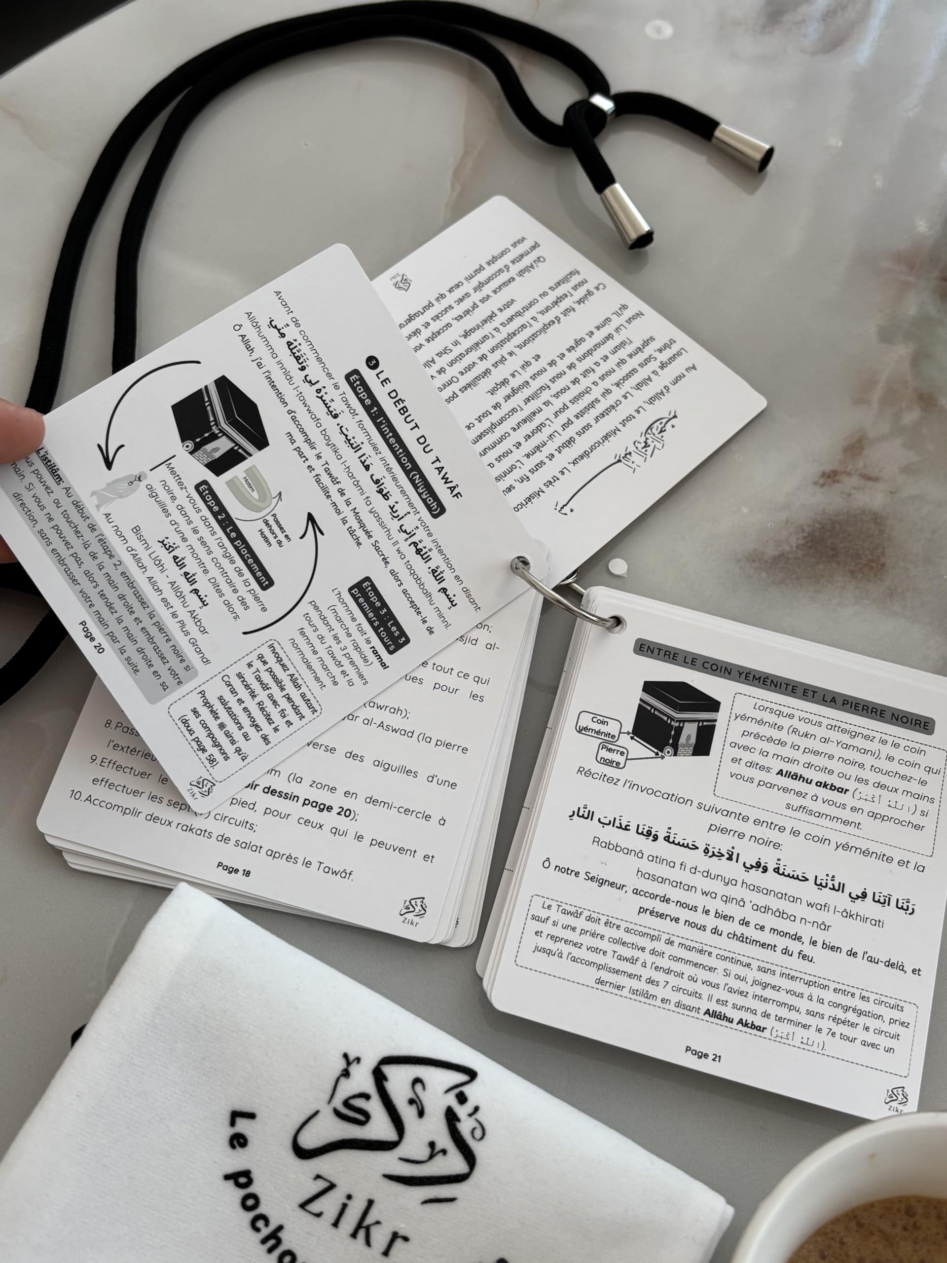 Image secondaire de Guide Pratique Omra et Hajj - Cartes de Pèlerinage en Arabe et Français