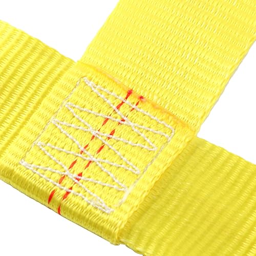 Miniatura 5 de 8MILELAKE 2 correas universales ajustables para cesta de amarre de 10,000 libras de fuerza con 2 ganchos planos, correas de cesta de remolque de eje