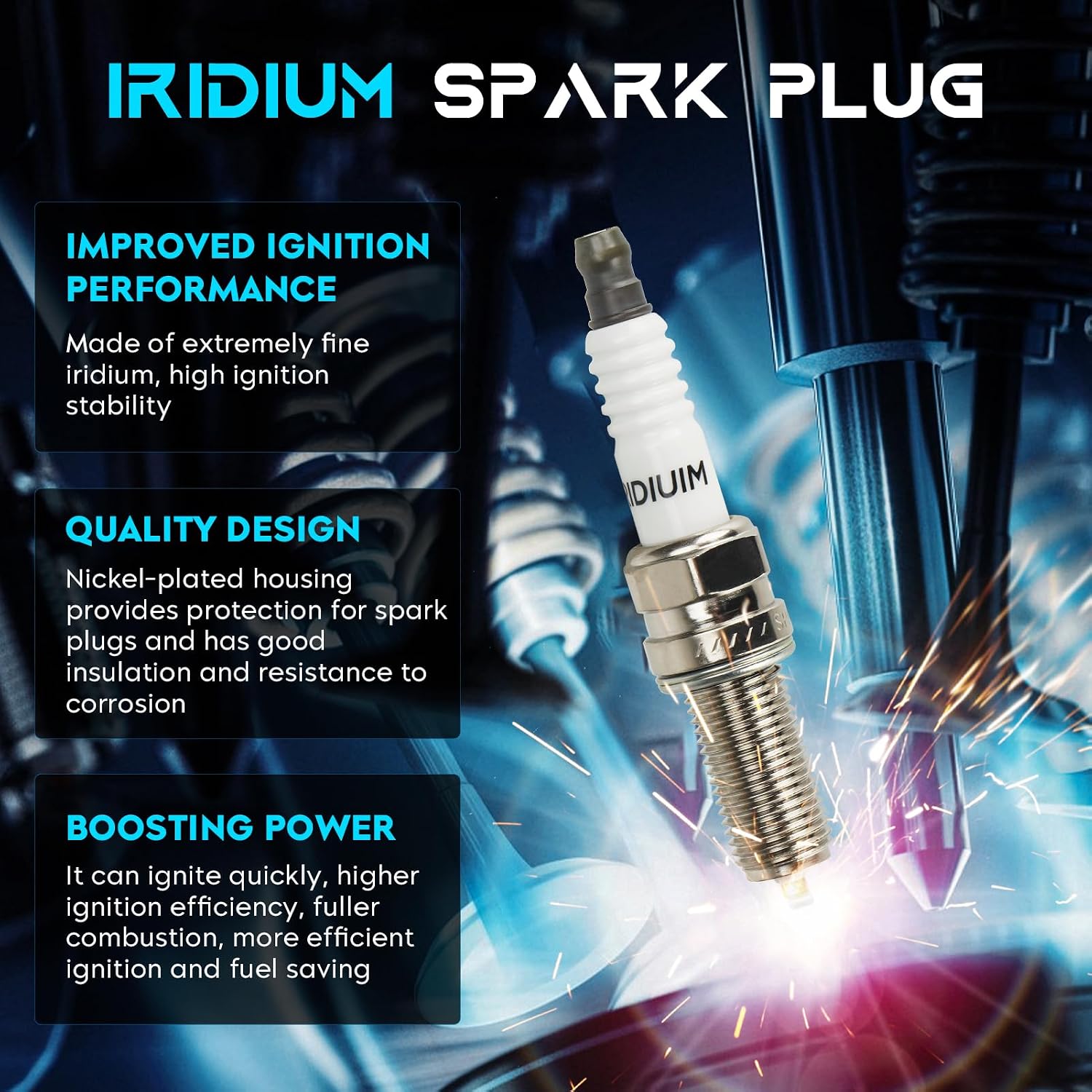 Set of 6 Ignition Coils Pack 6 Iridum Spark Plugs Compatible with 2017-2021 Chrysler Pacifica 3.6L, 2016-2018 Dodge Durango Jeep Grand Cherokee Wrangler, 2019 Ram 1500 Replace UF807