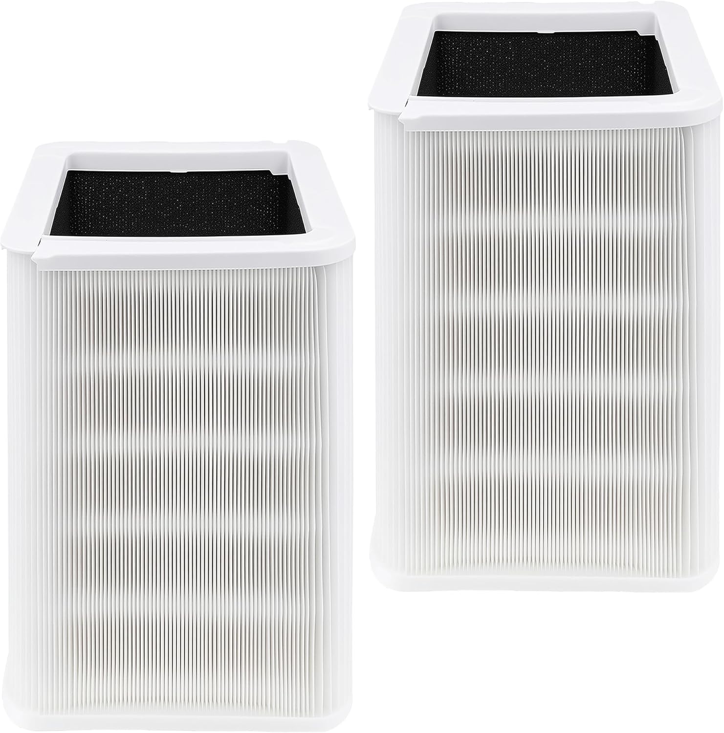 2 Pack 121 Replacement Filt-er, Compatible with Blue Pure 121 A-ir Purifi-er, HEPA H13 Particle, and Activated Carbon Filt-er