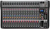 VDA216L Mixer Profissional 16 Canais para Shows ao Vivo, Karaokê - USB/Bluetooth, Efeito de Reverb, Saída de Monitoração, Controle de Som de Estúdio e Palco (Alimentação 110V/220V)