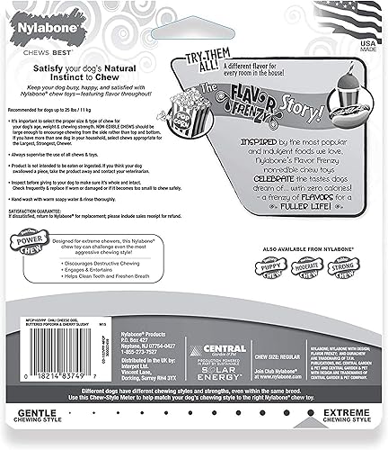 Miniatura 9 de Nylabone Sabor Frenzy Power Chew Paquete triple