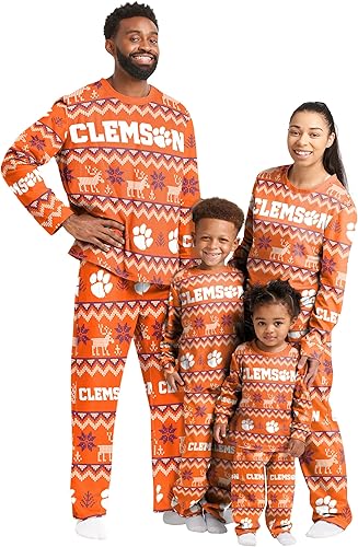 Miniatura 20 de FOCO - Conjunto de pijama familiar a juego con estampado llamativo del equipo de la NCAA, para unisex-adulto