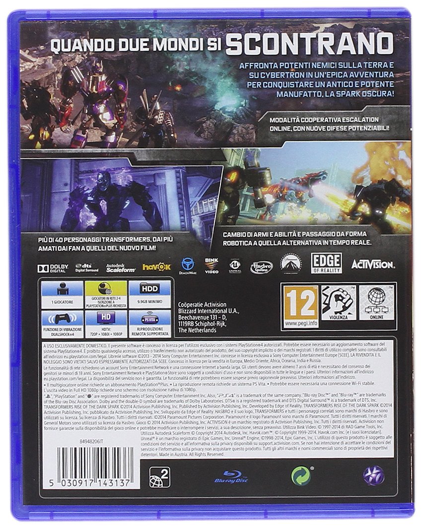 Transformers: Rise Of The Dark Spark 2014