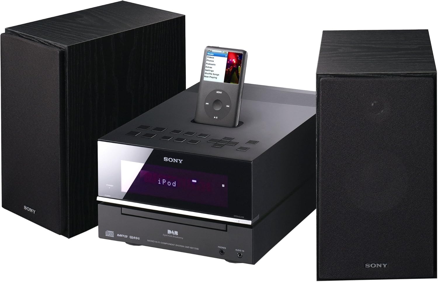 Sony CMTBX77DBI Mini Hi-Fi with DAB Radio and iPod Dock : Amazon.co.uk ...