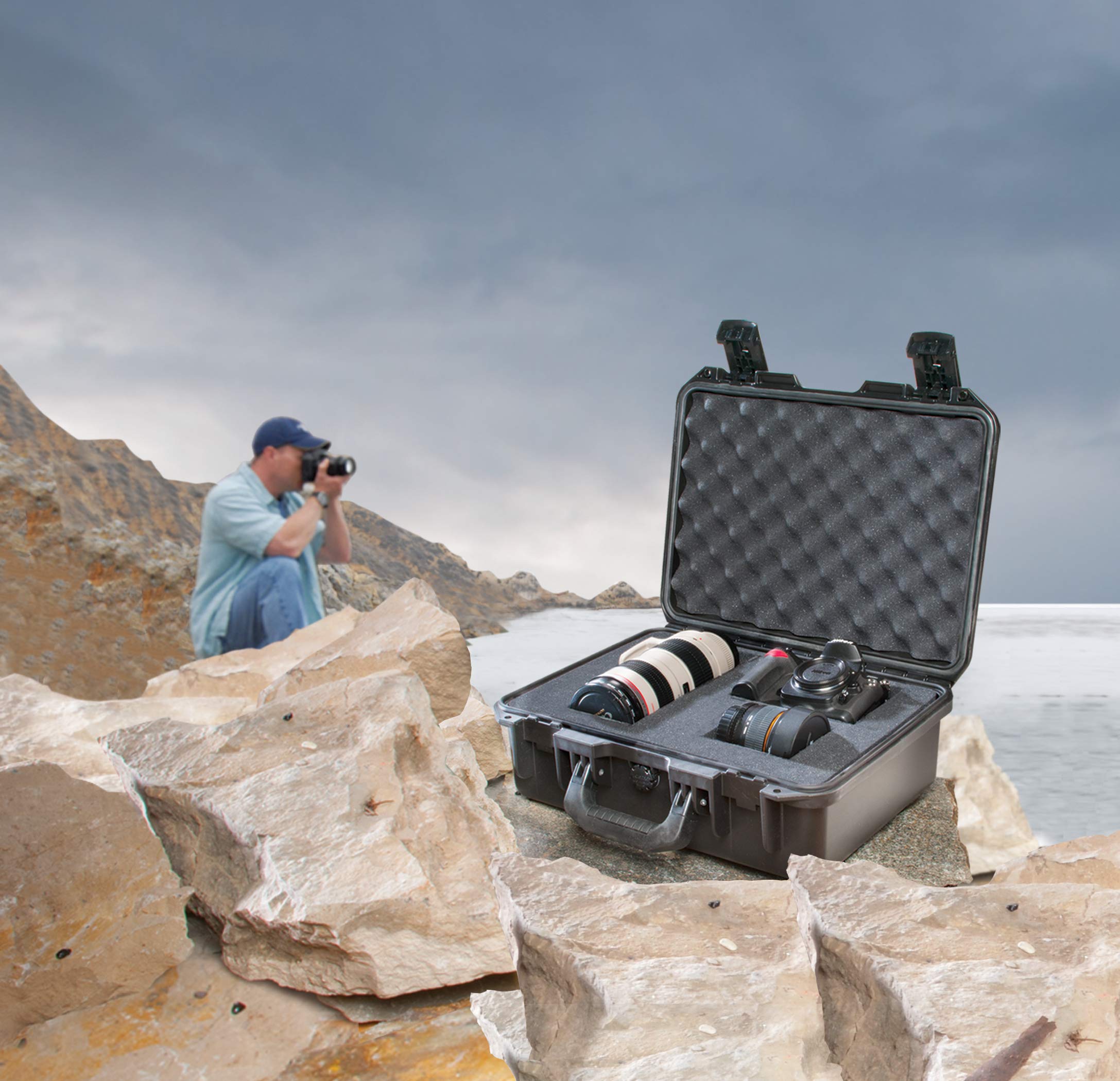 PELI IM2200 Schutzkoffer für Video- und Fotoausrüstung, 15L Volumen, Ohne Schaum, Schwarz