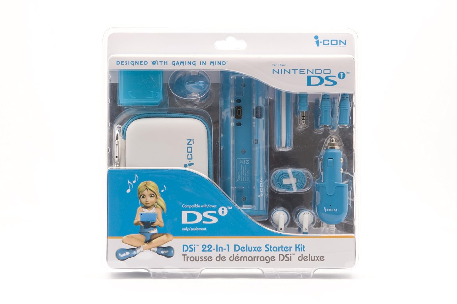 22-In-1 Deluxe Starter Kit - Blue/White for DSi